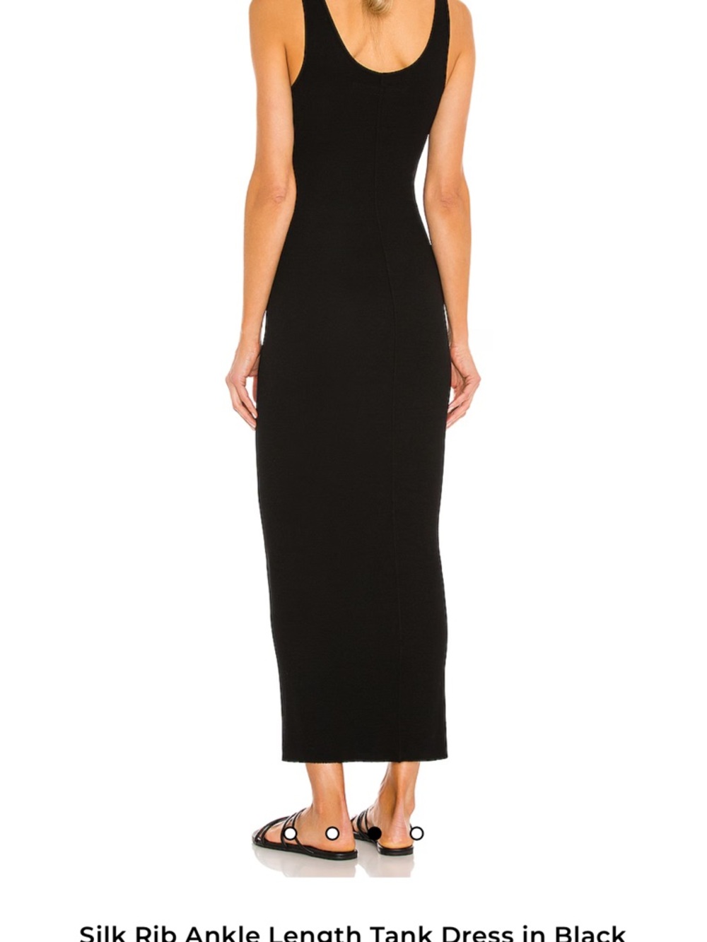 Enza Costa Black Sleeveless Scoop Neck Maxi Dress - Women - Picture 2 of 4